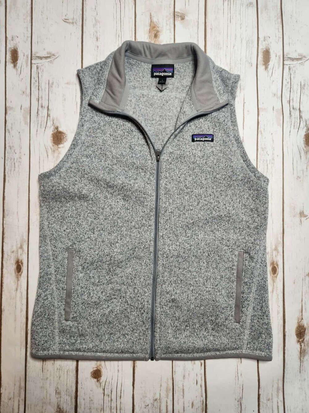Patagonia Women’s Better Sweater Fleece Vest Gray Size L Full Zip STY25886
